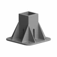Pies para perfilería de aluminio Alusic