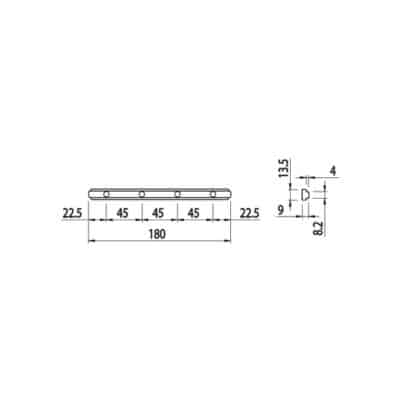 Perfil conector para grandes extensiones Alusic