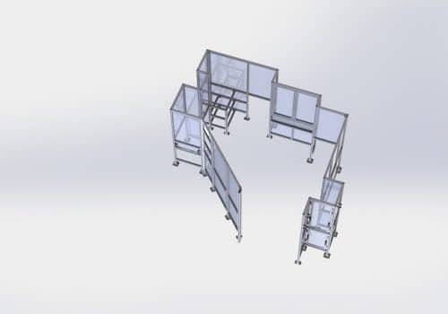 Vallado OSG en estructura de aluminio
